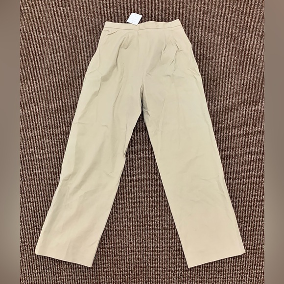 NWT Women's 12 Petite Liz Claiborne Anissa Cotton Blend Flat Front Pants - Picture 12 of 15